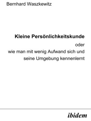 cover image of Kleine Persönlichkeitskunde
